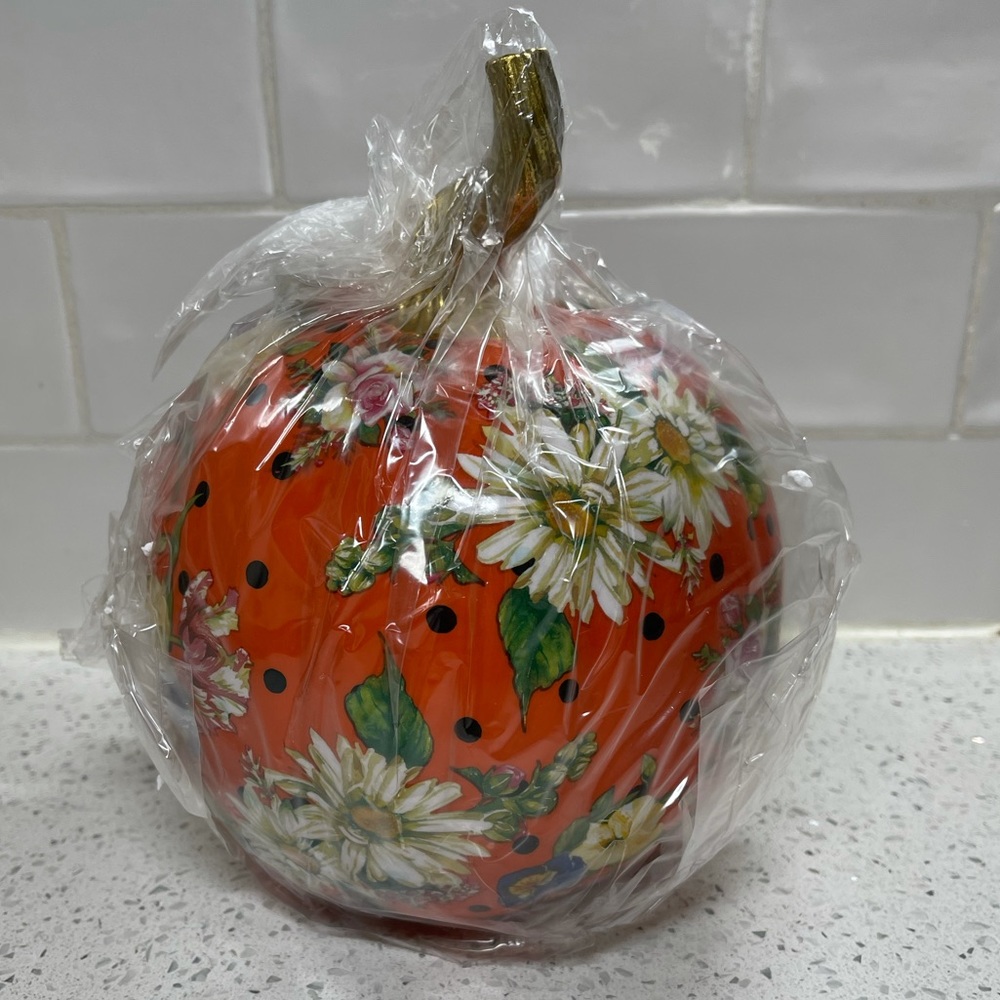Mackenzie-Childs Flower Market Pumpkin Small - Picture 9 of 10